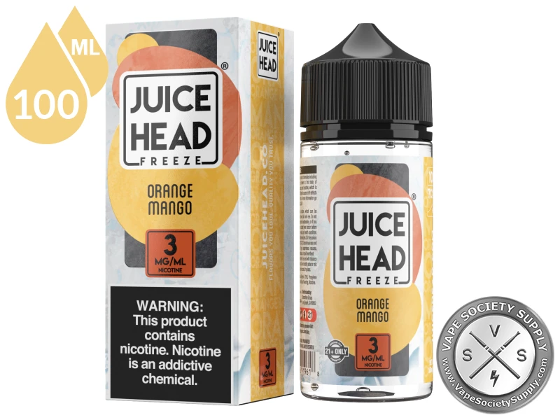 Orange Mango Juice Head Freeze 100ml bottle and box