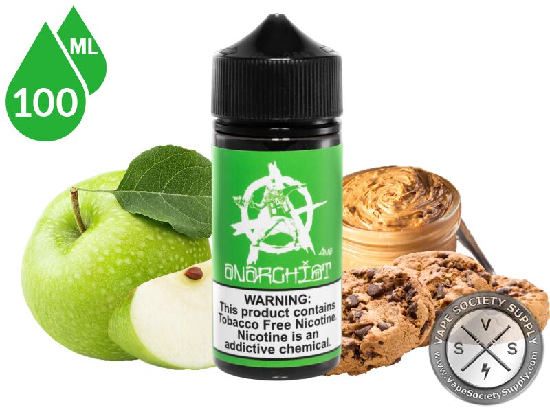 Green by Anarchist 100ml bottle with green apples and cookies