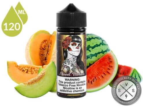 Sweet Melons by Adam Bomb 120ml bottle with cantaloupe, honeydew and watermelon