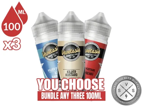 Vapetasia Vape Juice Bundle 3x100ml (300ml): 3 bottles with a You Choose banner