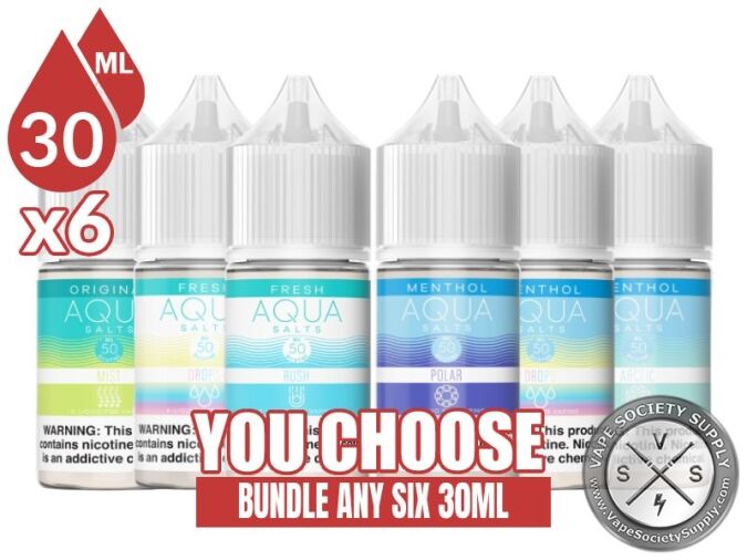 Aqua Salts Bundle 6 30ml (180ml)