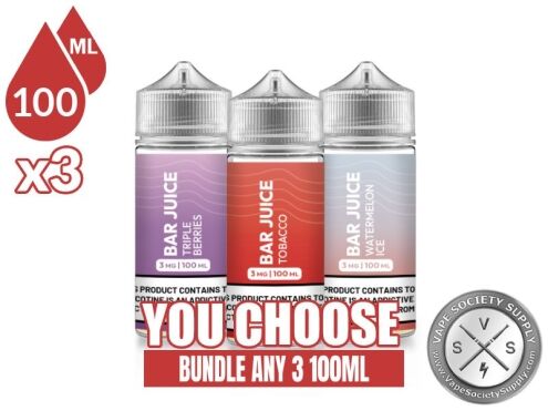 Bar Juice Bundle 3x100ml (300ml): 3 bottles with a You Choose banner