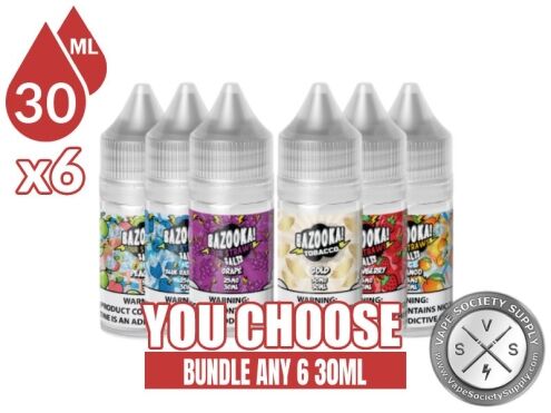 Bazooka Salts Bundle 6 30ml (180ml)