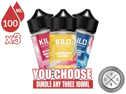 Kilo Bundle 3x100ml (300ml): 3 bottles with a You Choose banner