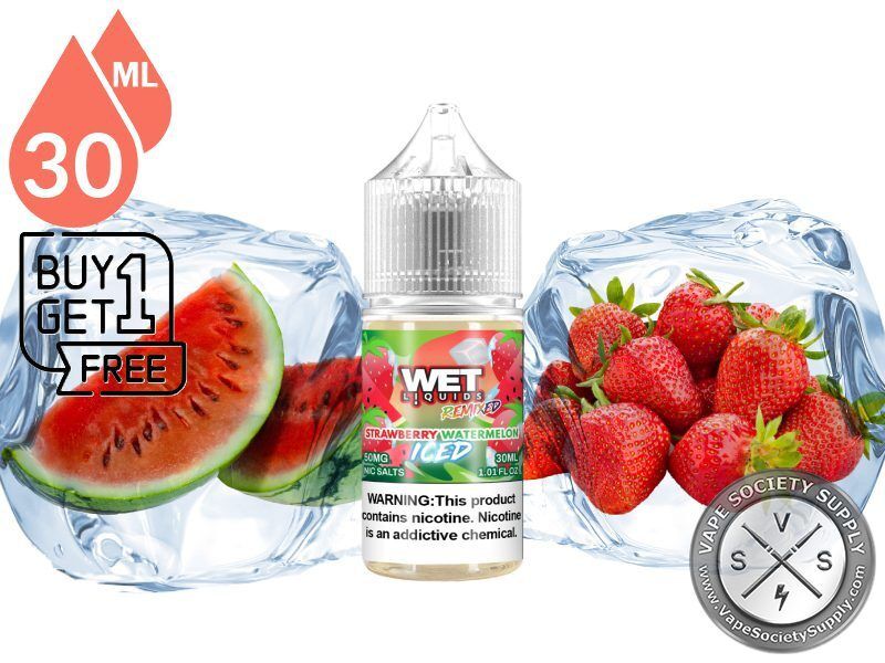 Watermelon Strawberry ICED WET REMIXED SALTS