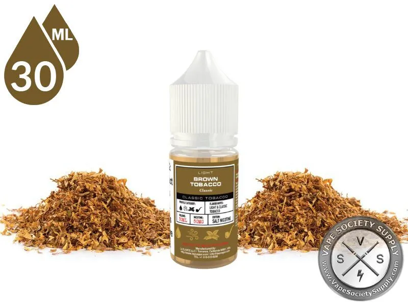 Brown Tobacco by BSX Salt 30ml bottle with loose tobacco