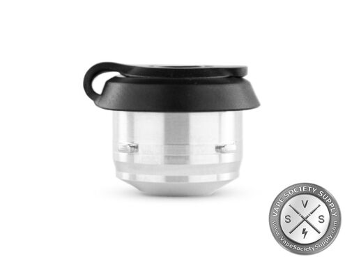 Puffco Proxy 3D Chamber, a silver chamber with a black top, shown with a carb cap