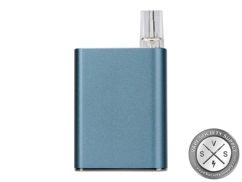 Baby blue CCELL Palm Pro 510 battery with a cartridge fitted