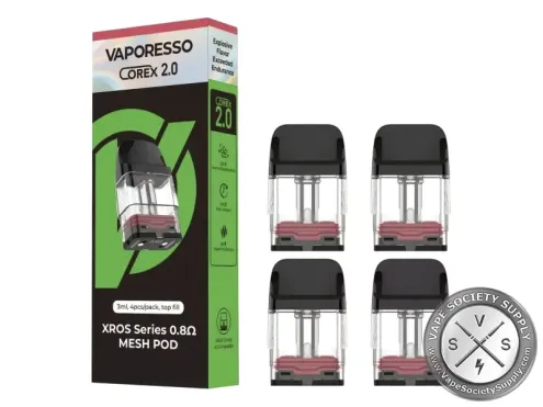 Vaporesso XROS Series 0.8Ω mesh pod box (COREX 2.0, 3ml) with four pods