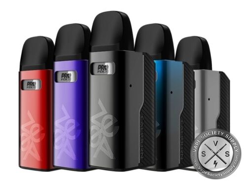 Five Uwell Caliburn GZ2 pod kits in different colors