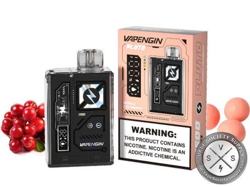 VAPENGIN PLUTO DISPOSABLE 7500 PUFFS Bubble Cranberry