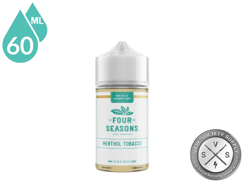 Menthol Tobacco by Four Seasons 60ml bottle