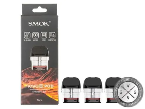 SMOK Novo 5 Pod Meshed 0.7Ω box, 3 pcs, with three pods