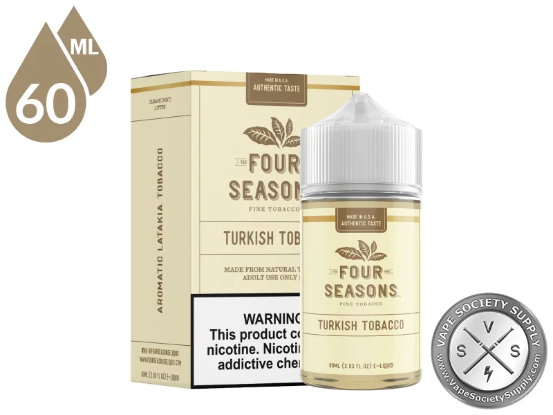 Turkish Tobacco by Four Seasons 60ml bottle and box