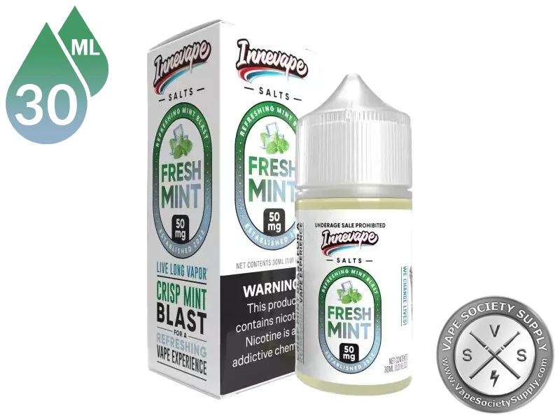 Fresh Mint Innevape Salts 30ml bottle and box