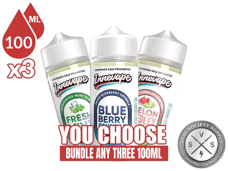 Innevape Bundle 3x100ml (300ml): 3 bottles with a You Choose banner