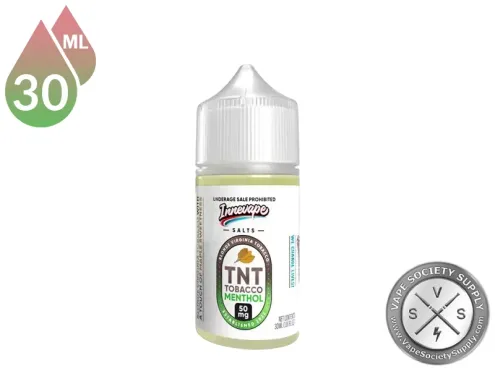 TNT Tobacco Menthol Innevape Salts 30ml bottle