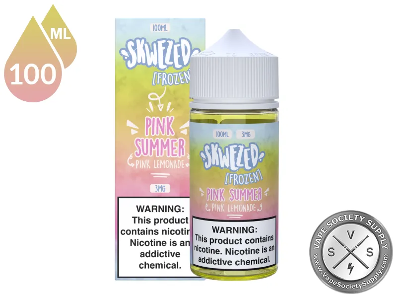 Pink Lemonade Iced by Skwezed 100ml bottle and box