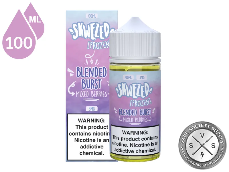 Mixed Berries Iced by Skwezed 100ml bottle and box