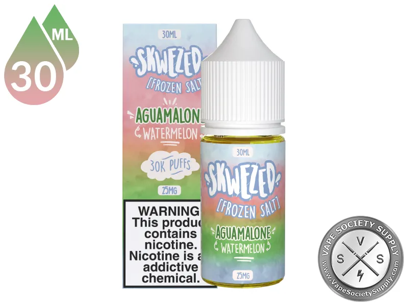 Watermelon Iced by Skwezed Salt 30ml bottle and box