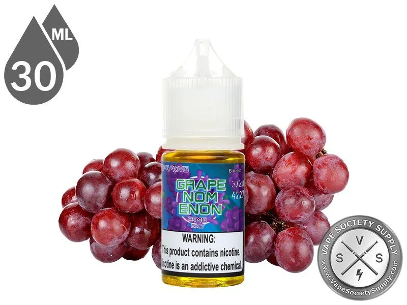 Grapenomenon by Nomenon Salt 30ml bottle with red grapes