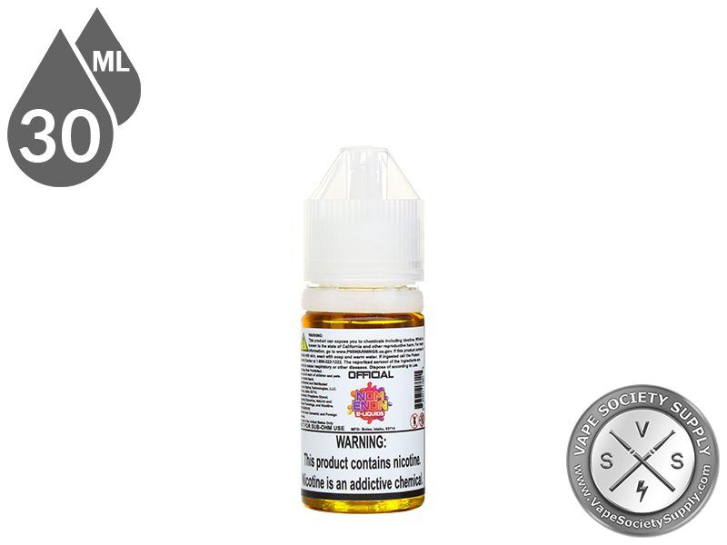 Stranomenon by Nomenon Salt 30ml bottle, back label with warnings