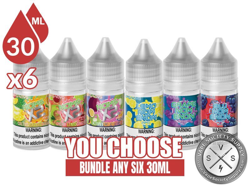 Nomenon / Noms X2 Salts Bundle 6x30ml (180ml): 6 bottles with a You Choose banner
