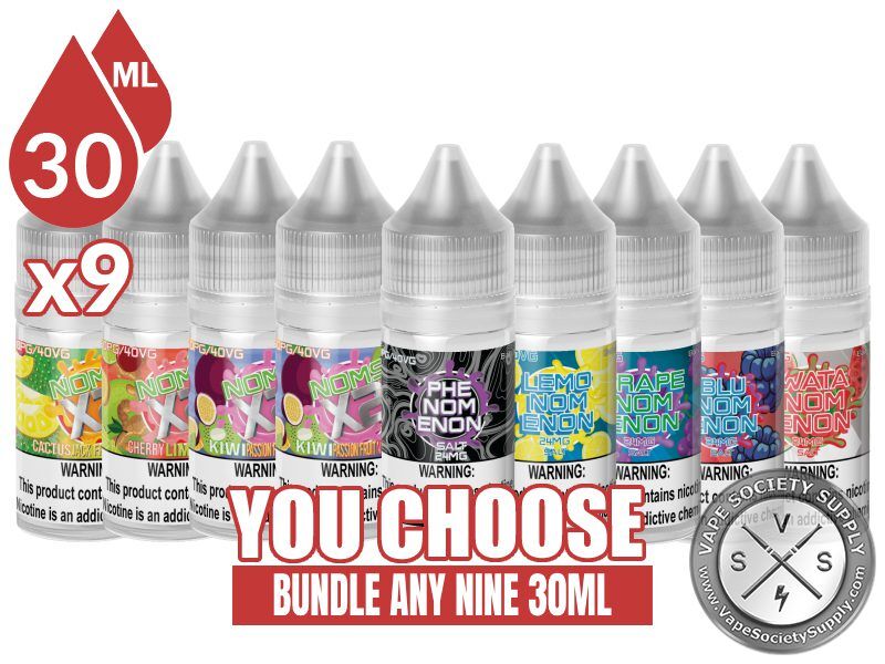 Nomenon / Noms X2 Salts Bundle 9x30ml (270ml): 9 bottles with a You Choose banner