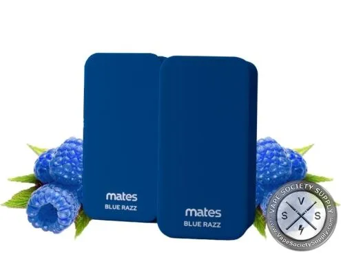 7 Daze Mates 15K Blue Razz pods with blue raspberries