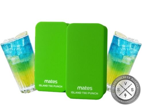 7 Daze Mates 15K Island Tiki Punch pods with tropical drinks