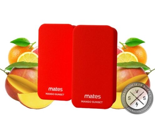 7 Daze Mates 15K Mango Sunset pods with mango and citrus fruit