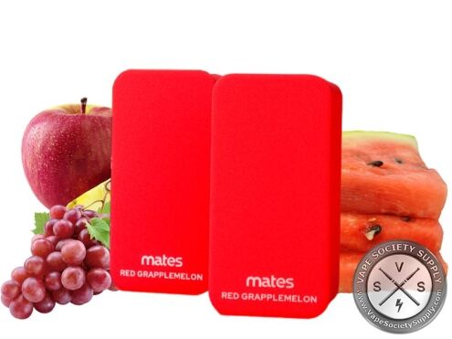 7 Daze Mates 15K Red Grapplemelon pods with a red apple, red grapes and watermelon