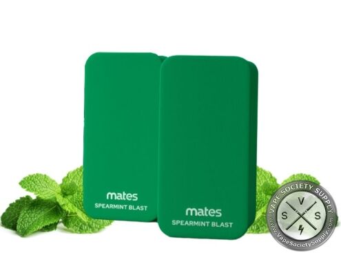 7 Daze Mates 15K Spearmint Blast pods with mint leaves