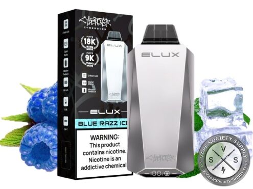ELUX Cyberover 18000 Puff Disposable Blue Razz Ice