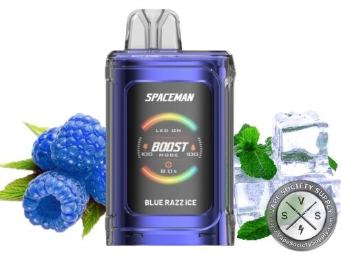 Spaceman Prism 20k Disposable Vape Blue Razz Ice
