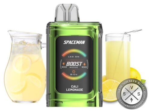 Spaceman Prism 20k Disposable Vape Cali Lemonade