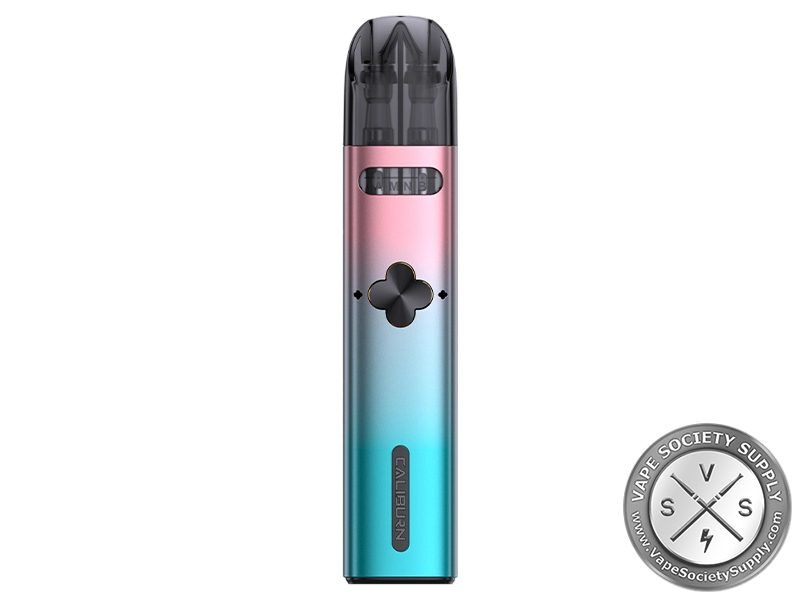 Uwell Caliburn Explorer pod kit in Pink and Cyan