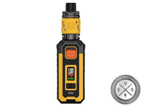 Vaporesso Armour S kit in Yellow with the iTank 2
