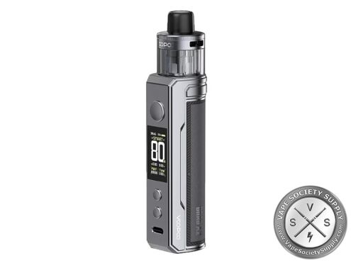 Voopoo DRAG X2 pod mod kit in gray metal with a PnP X pod