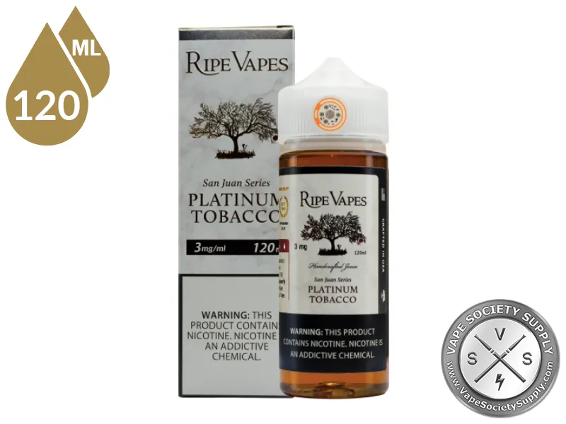 San Juan Platinum by Ripe Vapes 120ml bottle and box