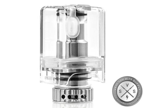 dotmod dotAIO RBA fitted in a clear dotAIO reservoir with the airflow ring