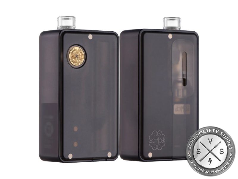 dotAIO V2 Lite in Smoke, front and back: translucent smoke grey body