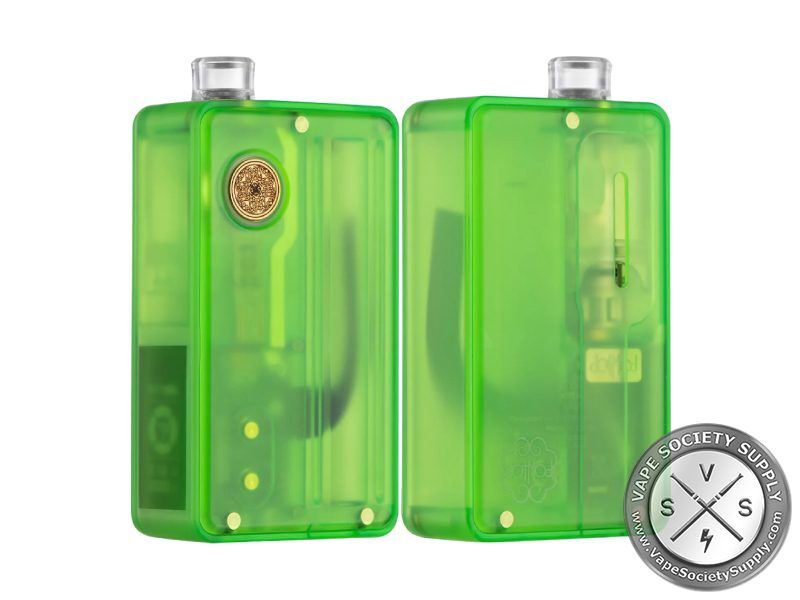 dotAIO V2 Lite in Green, front and back: translucent green body