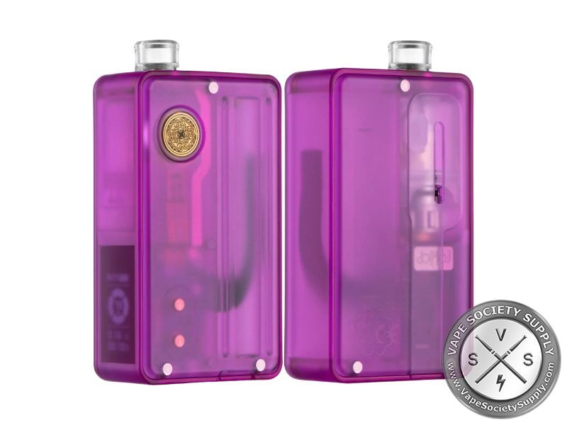 dotAIO V2 Lite in Purple, front and back: translucent purple body
