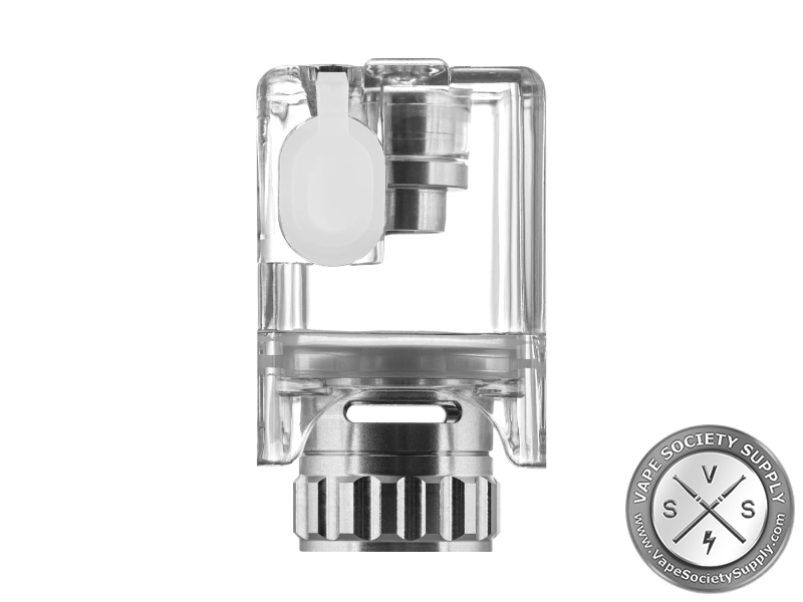 dotAIO V2 replacement tank in Clear: a clear reservoir with the silicone fill plug