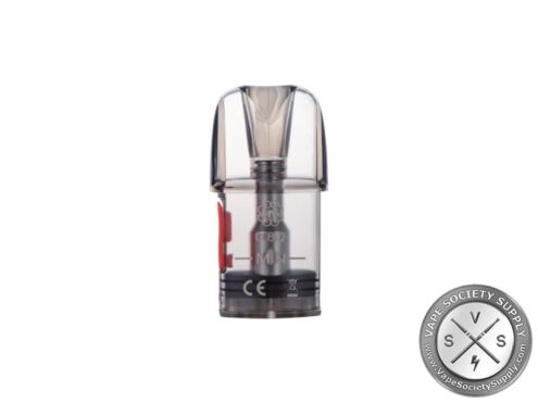 dotmod dotPod pod with 0.8Ω on the coil, a MIN fill line and a red side plug