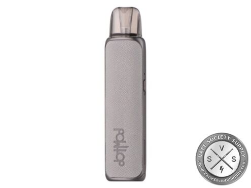dotmod dotPod S in Grey: grey textured leather with a clear pod