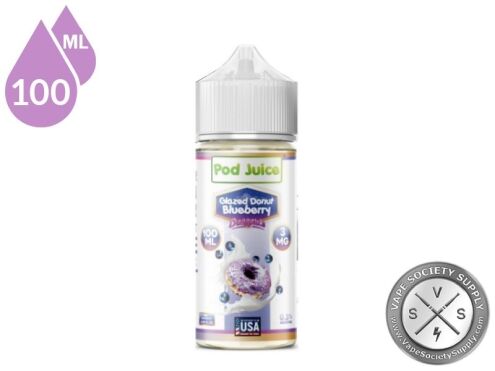Glazed Donut Blueberry Pod Juice 100ml bottle