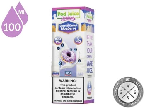 Glazed Donut Blueberry Pod Juice 100ml box