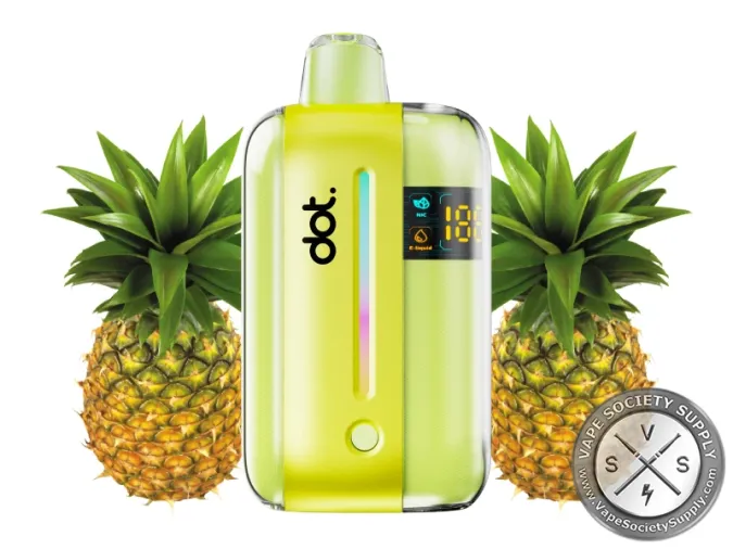 dotBar 50K Sweet Pineapple disposable vape with two pineapples